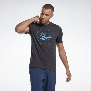 Reebok Graphic Series Speedwick T Shirt Herren - Schwarz - DE 567-PSD